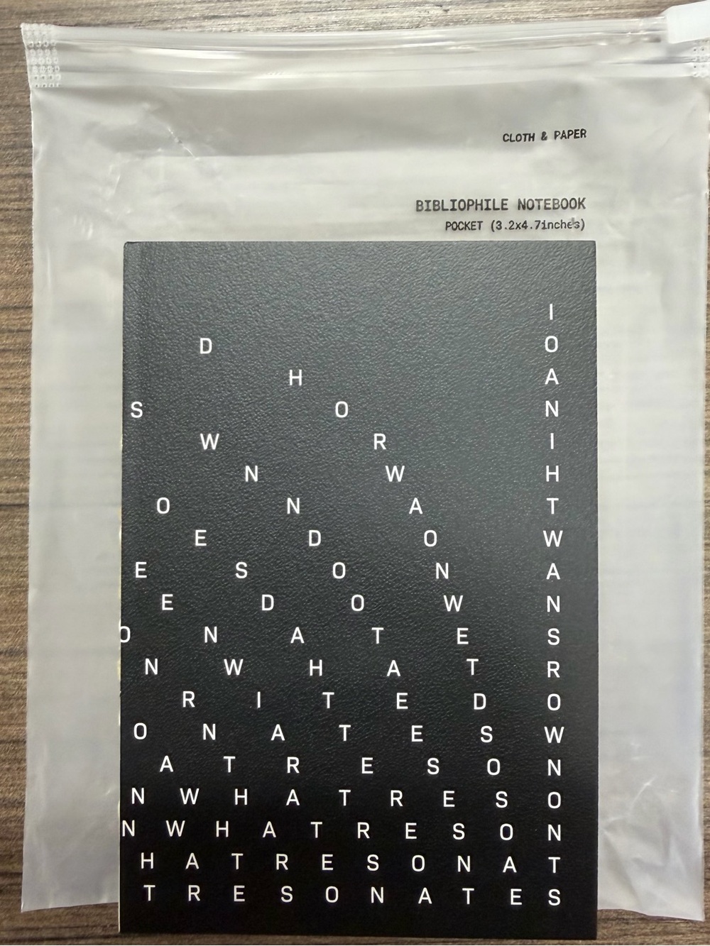 Cloth & Paper Black Bibliophile Pocket Notebook